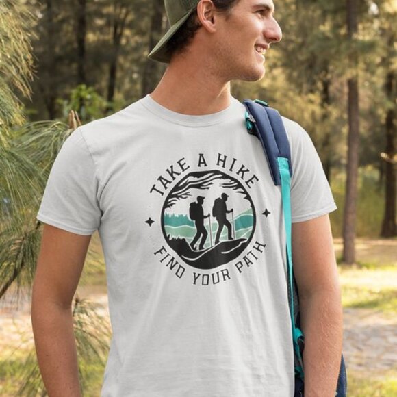 Take a Hike, Find Your Path T-Shirt, Hiking Lovers Shirt - Picture 1 of 3